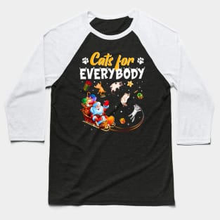 Gifts For Everybody Are Cats Awesome Christmas Baseball T-Shirt